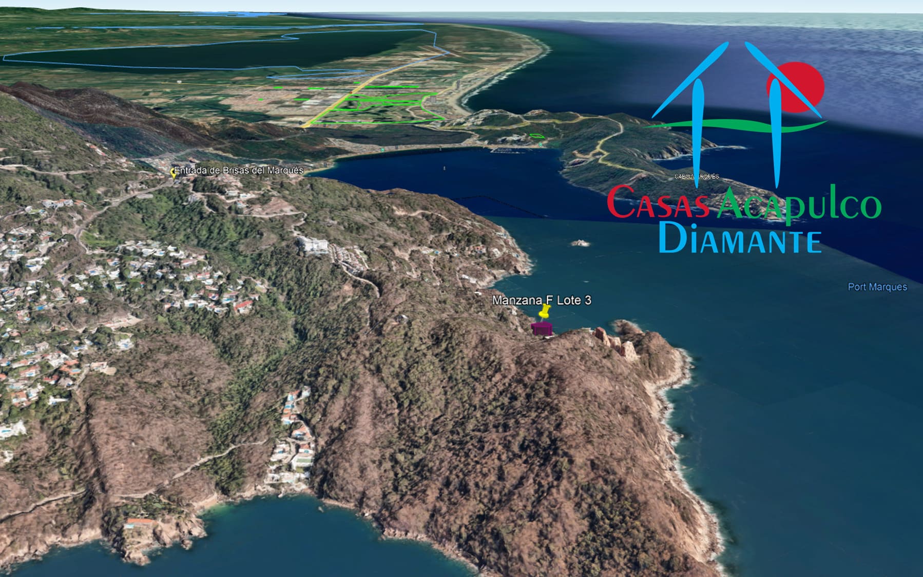 Terreno Brisas del Marqués Manzana F Lote 3 - Ubicación satelital y entorno 15